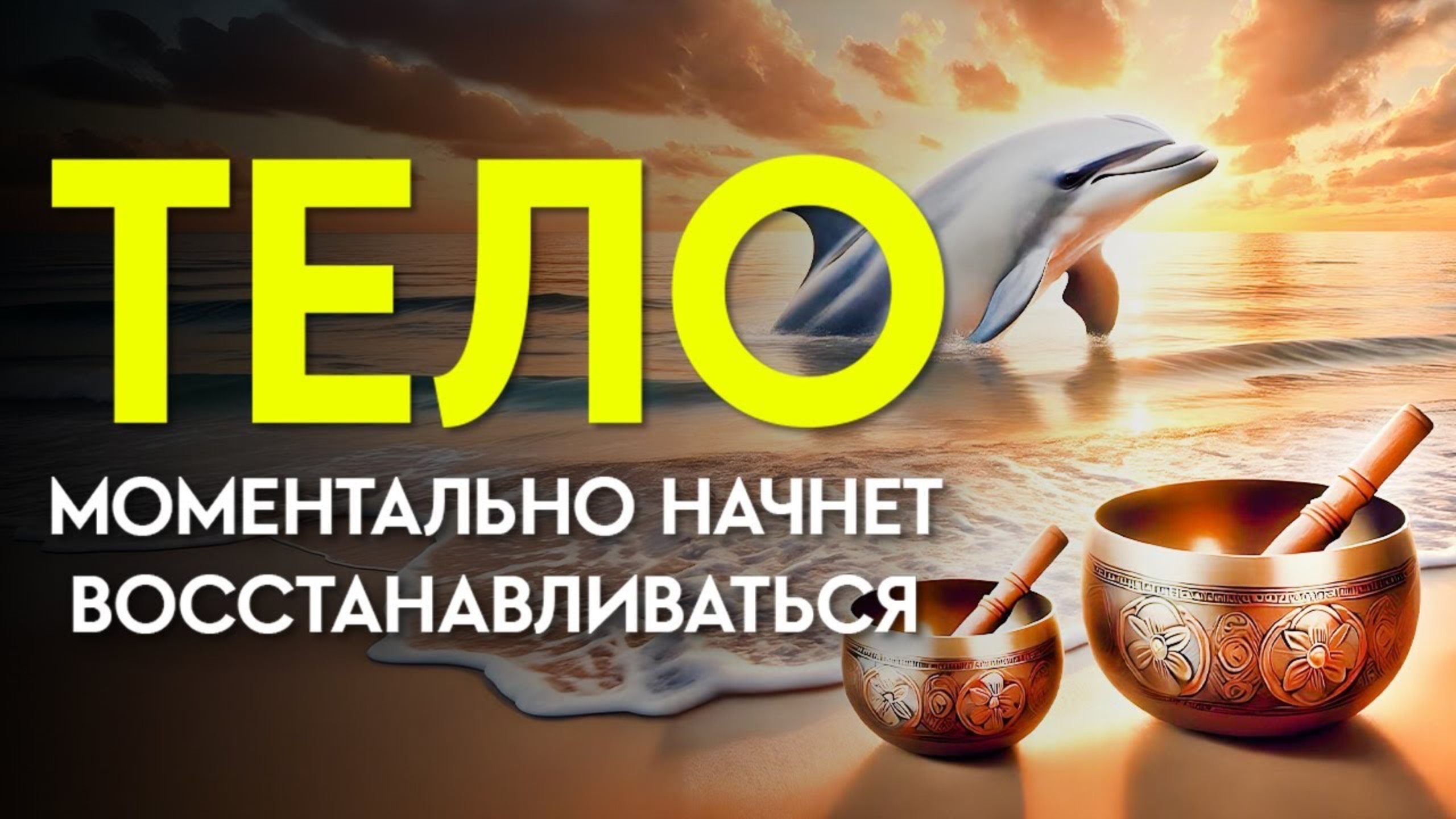 Это Очень МОЩНО! Действует МГНОВЕННО! ☀️ Тело Начнет Себя Исцелять Целебные Звуки Дельфинов