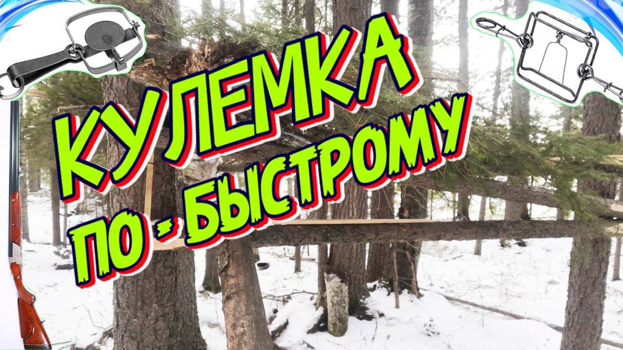 Как Сделать Кулемку на Соболя в Лесу.
