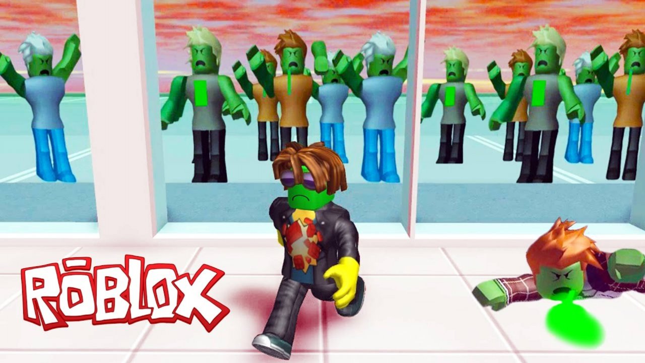 ЭТИ ЗОМБИ ХОТЯТ МЕНЯ СЪЕСТЬ!!! ROBLOX Мульт Игра для детей Побег из Торгового Центра