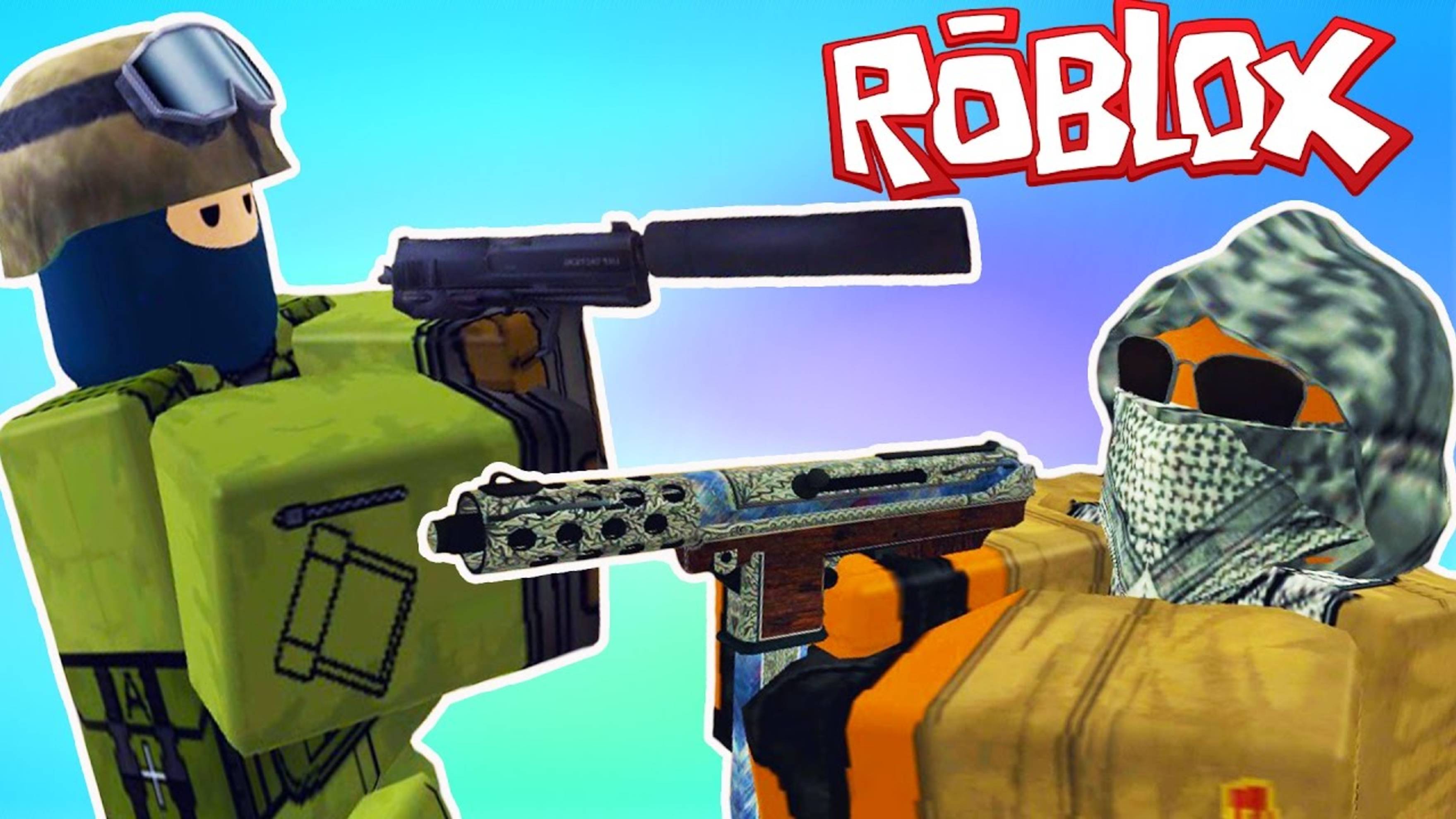 Counter Strike в Roblox!!! Приключение мульт героя Роблокс на карте Counter-Blox: Roblox Offensive