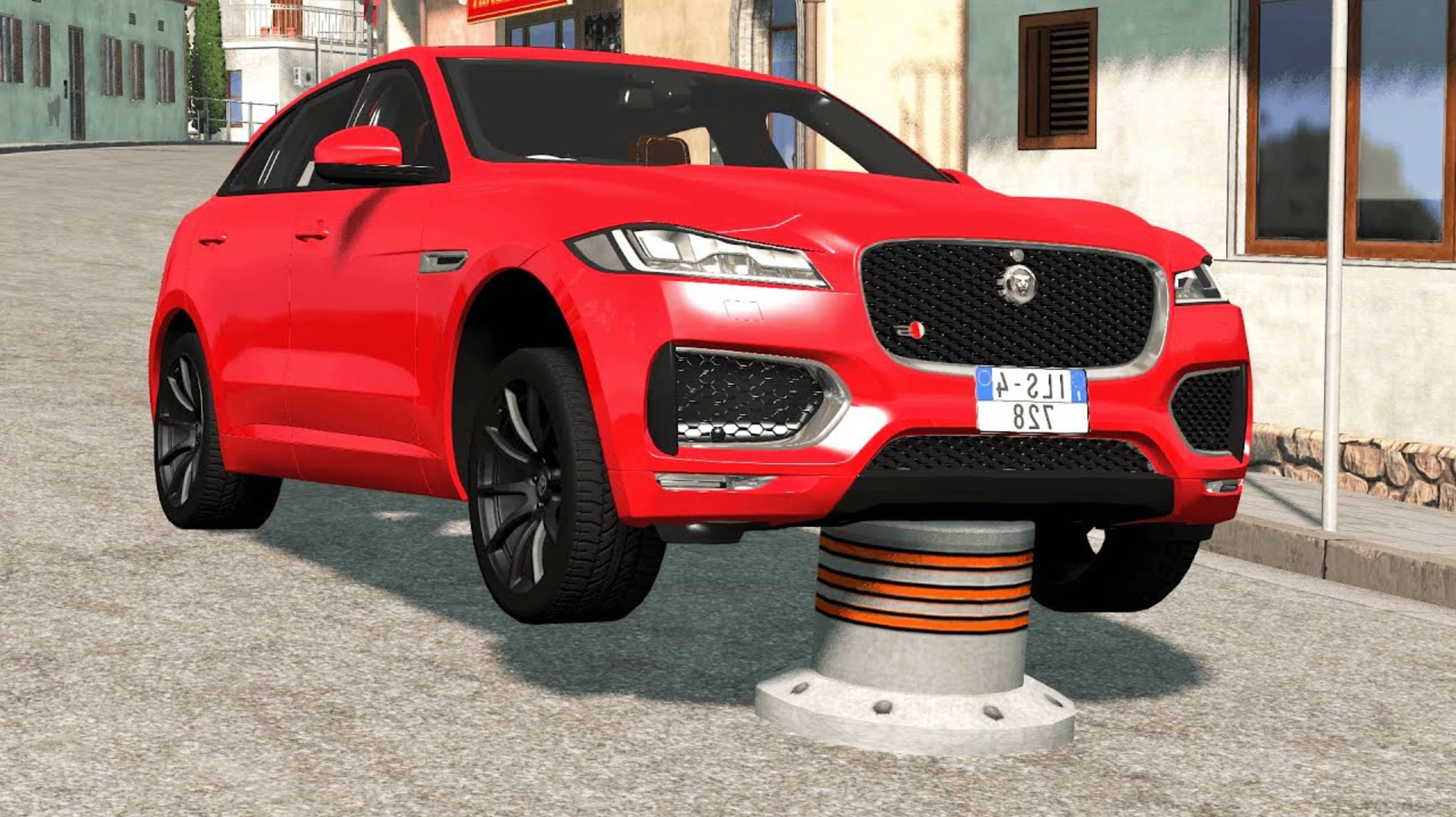 Машина vs Столб - BeamNG.drive игра про машины