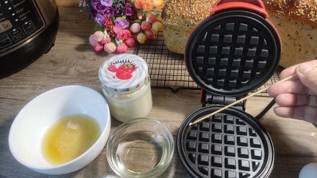 И снова про мини вафельницу /// Рецепт антипригарной  эмульсии !!!!👍