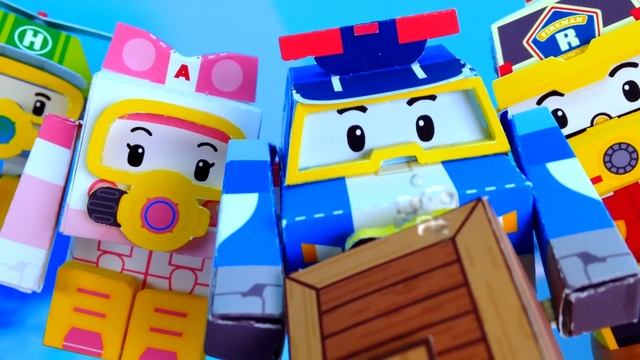 28.The shark is scary! | Paper POLI [PETOZ] | Robocar Poli Special