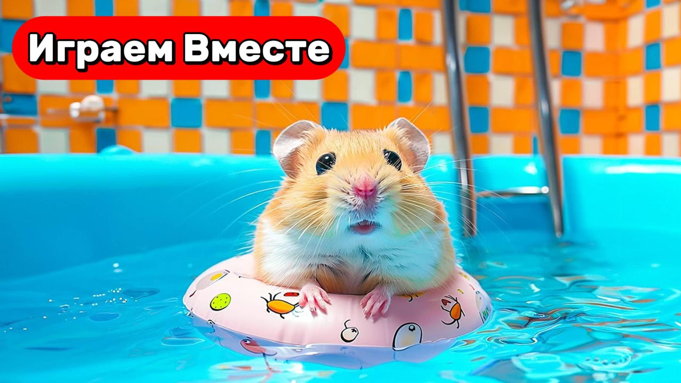 Умный Хомяк выбирается из НОВОГО БОЛЬШОГО лабиринта с ловушками ! Видео для детей