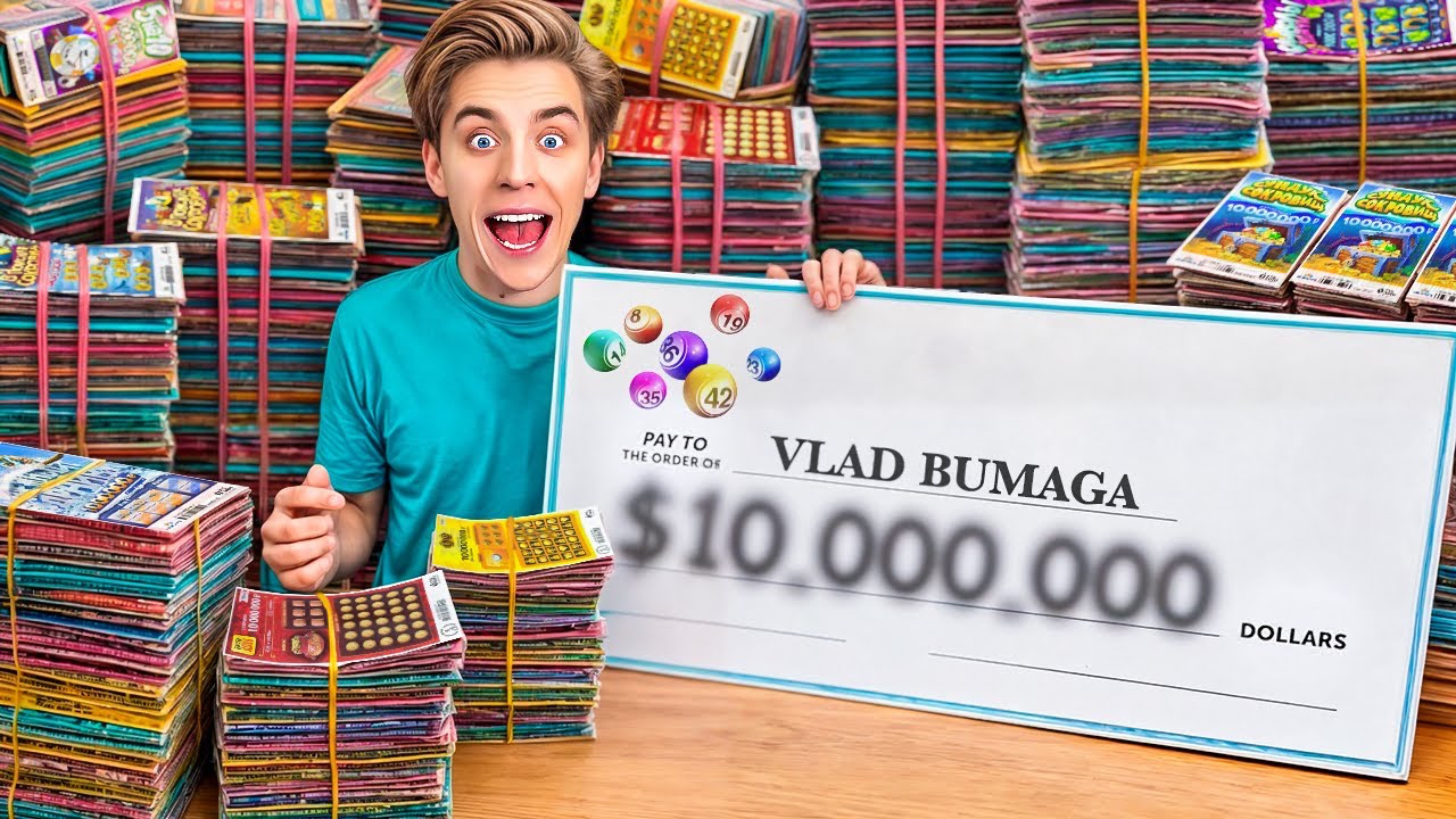 А4 📹 Купили 1000 ЛОТЕРЕЙНЫХ БИЛЕТОВ !