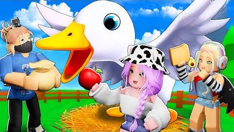 ОТКАРМЛИВАЕМ ГУСЯ ДО ГИГАНТСКИХ РАЗМЕРОВ! Roblox Feed a Giant Goose