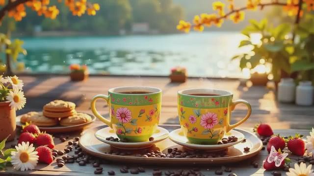 Positive Morning Spring Jazz ~ Upbeat Your Moods with Jazz Cafe Music & Happy Bossa Nova Piano