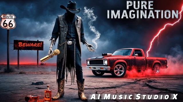 “Pure Imagination” (Gangsta Country Rock Trap Remix) by AI Music Studio X _ Dark Outlaw Anthem