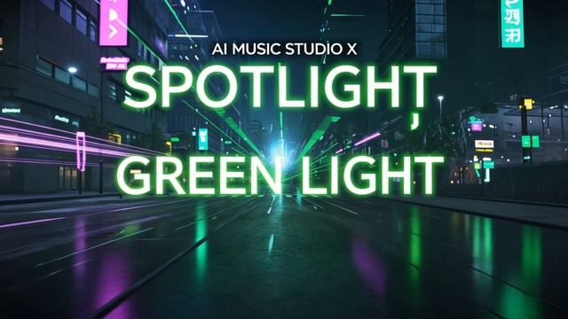 “Spotlight, Green Light” by AI Music Studio X _ #Music #Spotlight #NewRelease