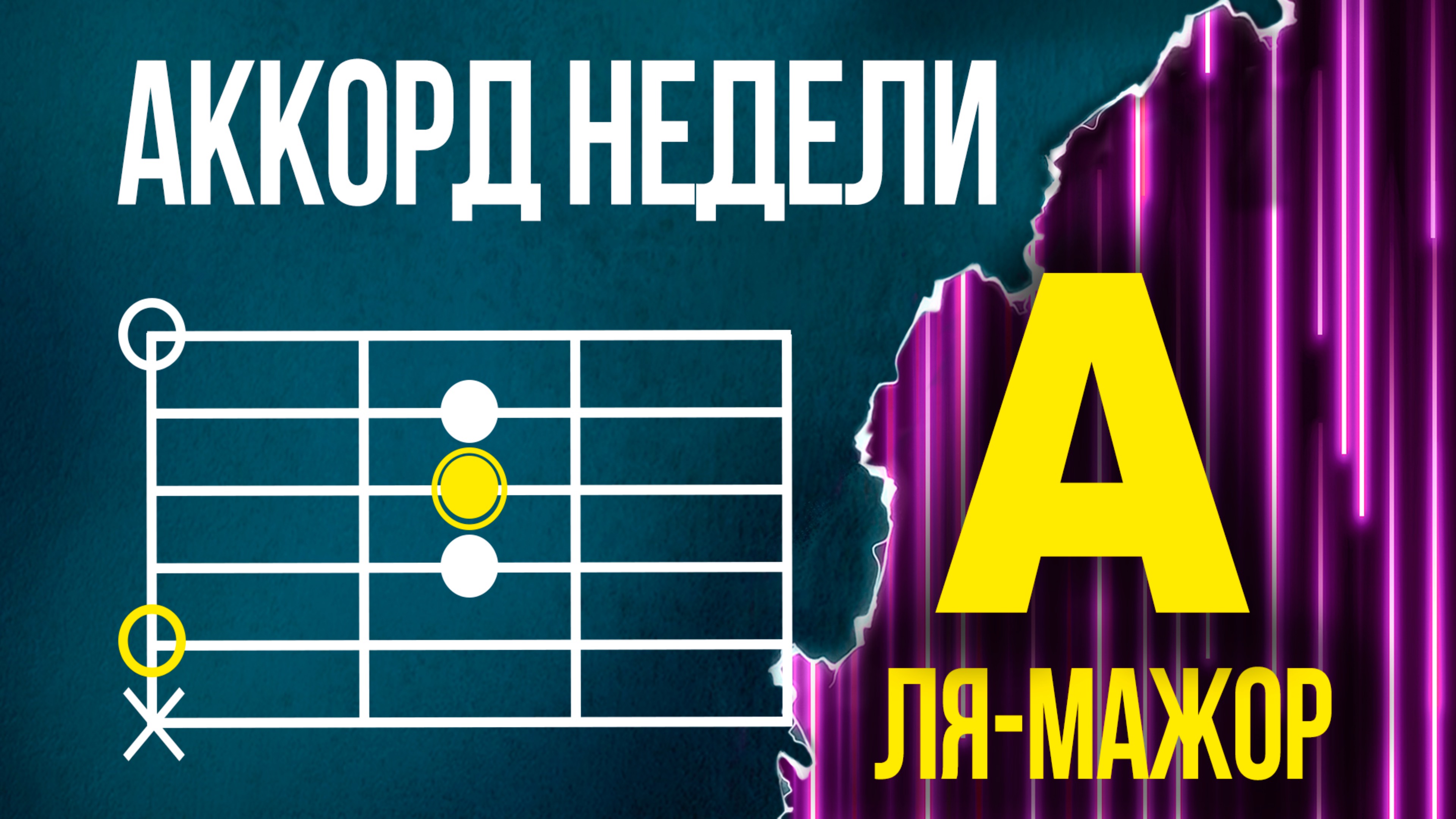 Как ставить аккорд A | Как зажимать аккорд ля-мажор на гитаре