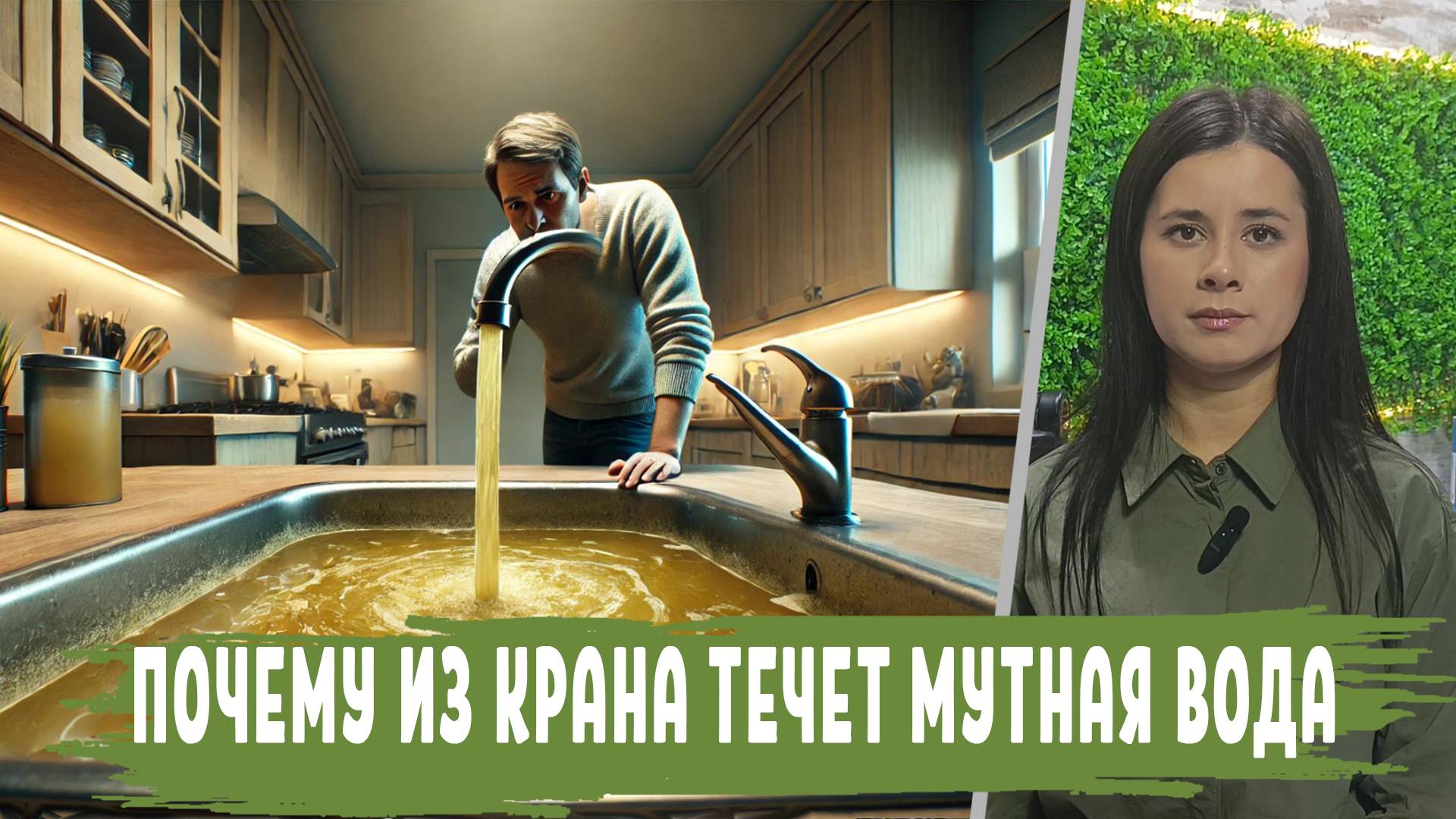 МУТНАЯ ВОДА из крана после фильтра, проблемы с водопроводом, в скважине, после смены картриджей