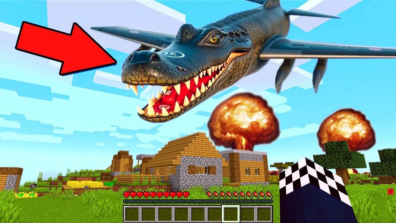 🐊БОМБАРДИРО КРОКОДИЛО НАПАЛ НА НАШУ ДЕРЕВНЮ В МАЙНКРАФТ! ШЕДИ MINECRAFT