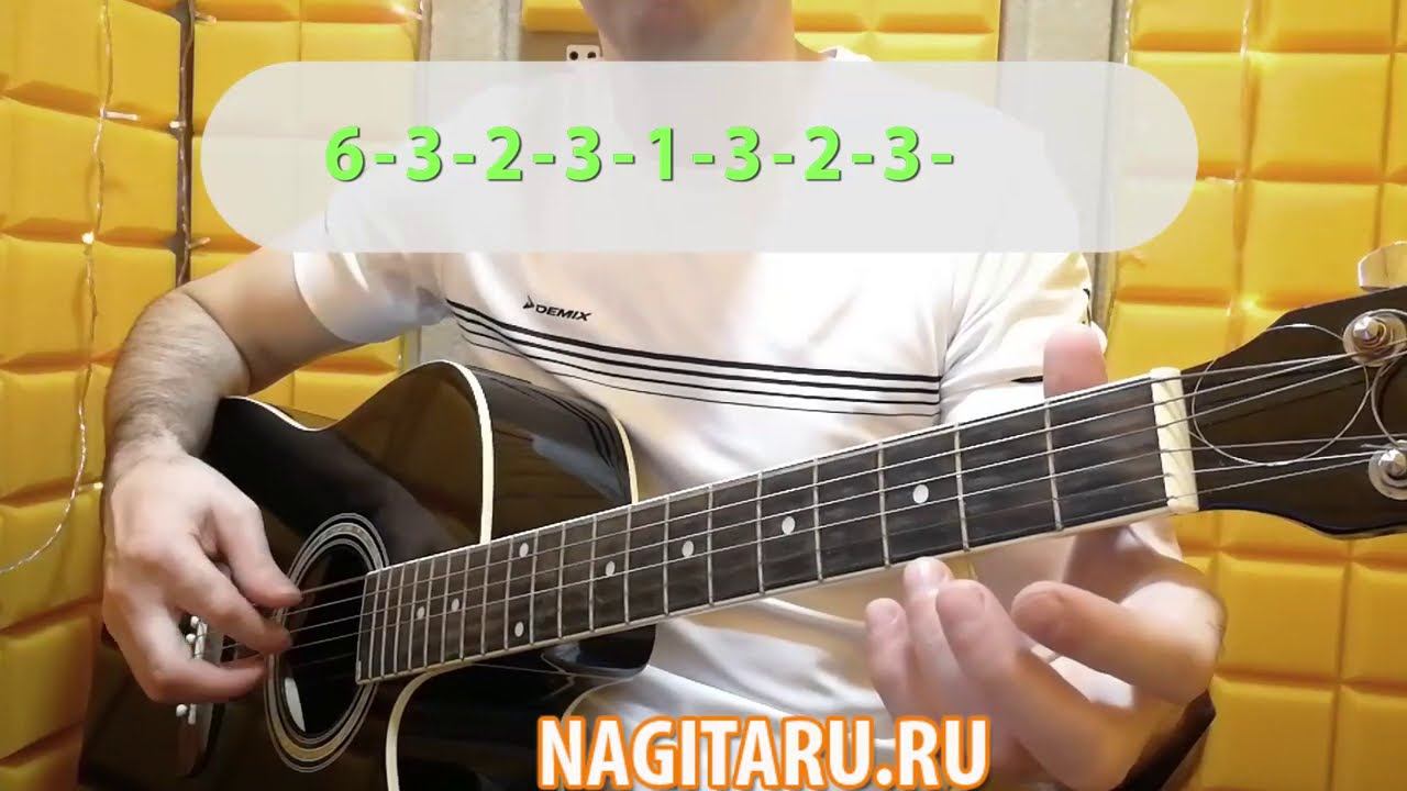 Разбор вступления песни "А РЕКА ТЕЧЕТ", на гитаре