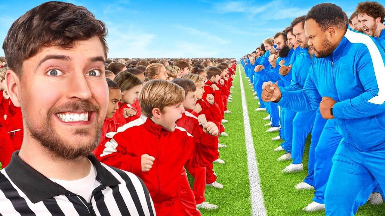 100 детей vs 100 взрослых в борьбе за $500,000!