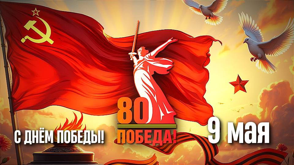 С Днём Победы! 9 мая – 80 лет Великой Победы