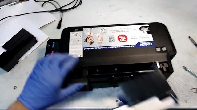 Замена абсорбера чернил (памперс) принтеры Epson L120, L132, L210, L366, L350, L456...