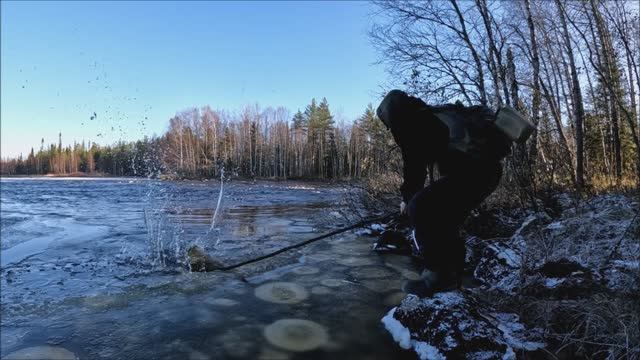 На рыбалке