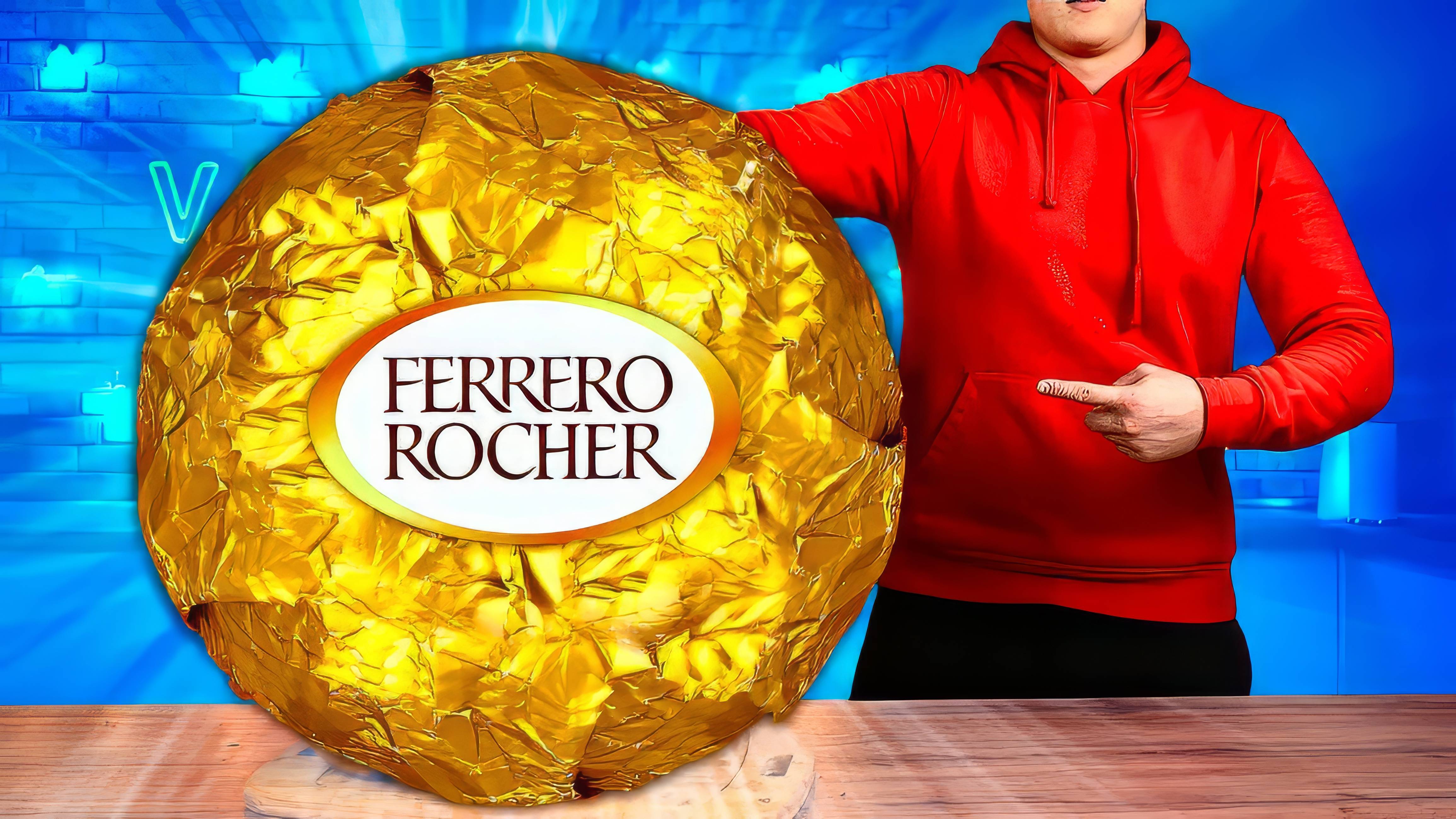 Я СДЕЛАЛ ГИГАНТСКИЙ FERRERO ROCHER ВЕСОМ 100 КИЛОГРАММ ВАНЗАЙ vanzai в 4K