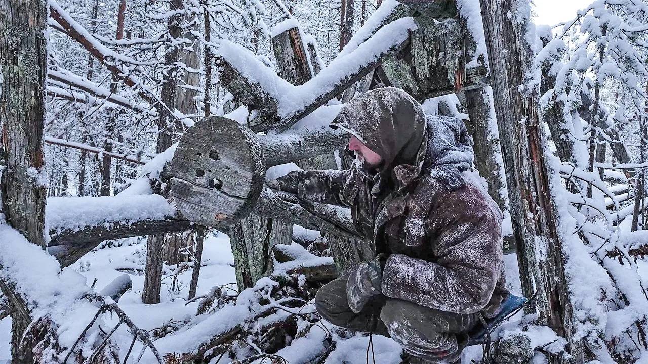 ИЗБА НА САНЯХ. ВЫШКА РУХНУЛА. ЗАДЫМЛЕНИЕ. ДОБЫЛ КУНИЦУ.