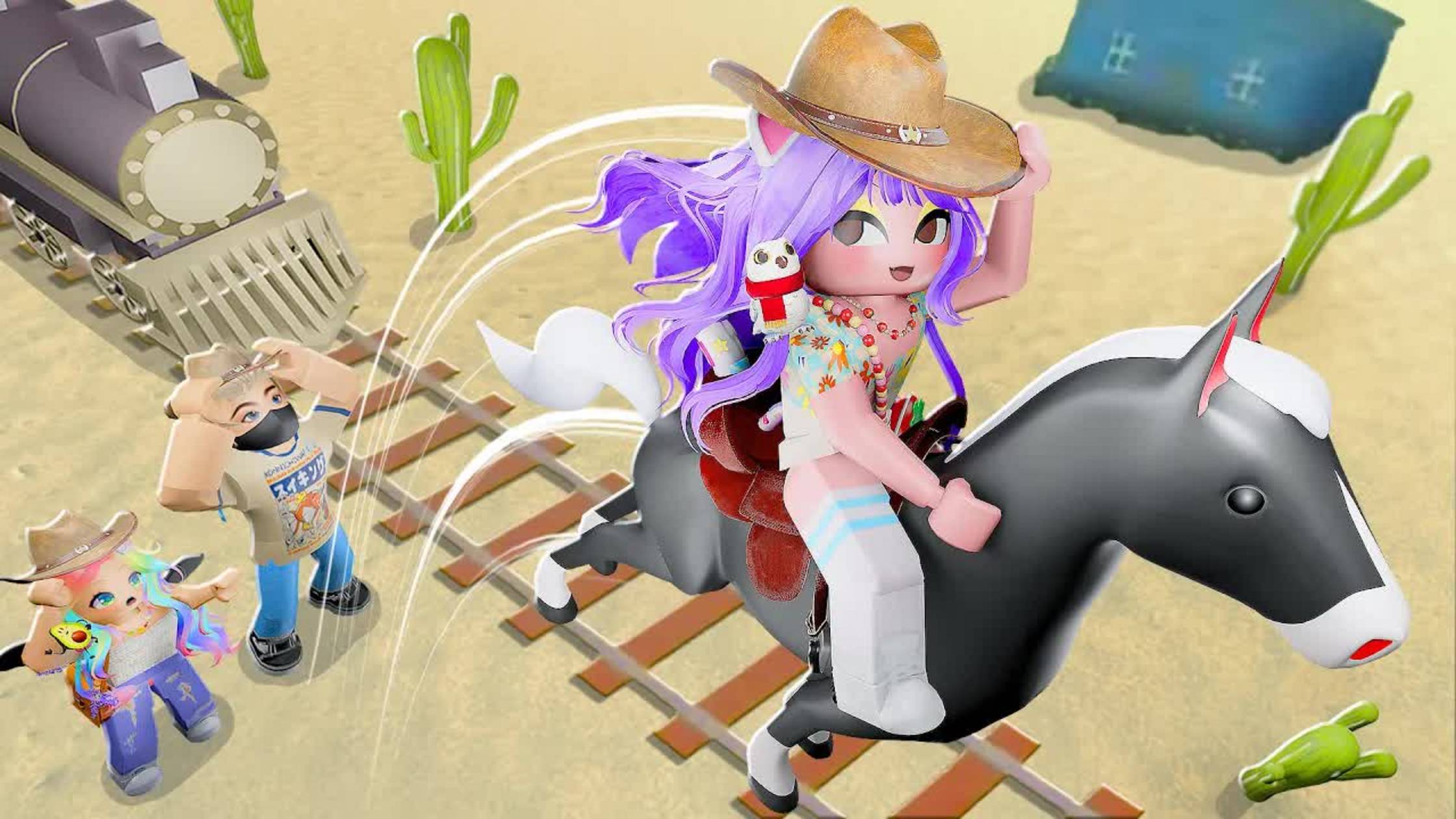 УЧИМСЯ ЛЕТАТЬ НА КОНЯХ В МЁРТВЫХ РЕЛЬСАХ! Roblox Dead Rails
