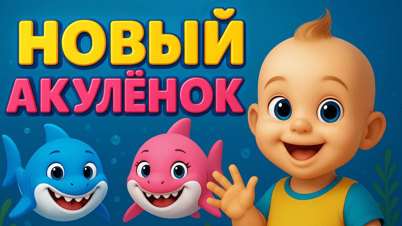 НОВЫЙ АКУЛЁНОК | Весёлый танец всей семьи в океанариуме!