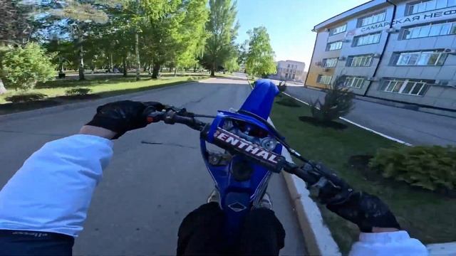СТАНТ НА ПИТБАЙКЕ ПО ГОРОДУ | ЧУТЬ НЕ ВЛЕТЕЛ В МАШИНУ | ?