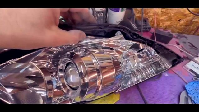 КАК Переклеить стекло на ФАРАХ