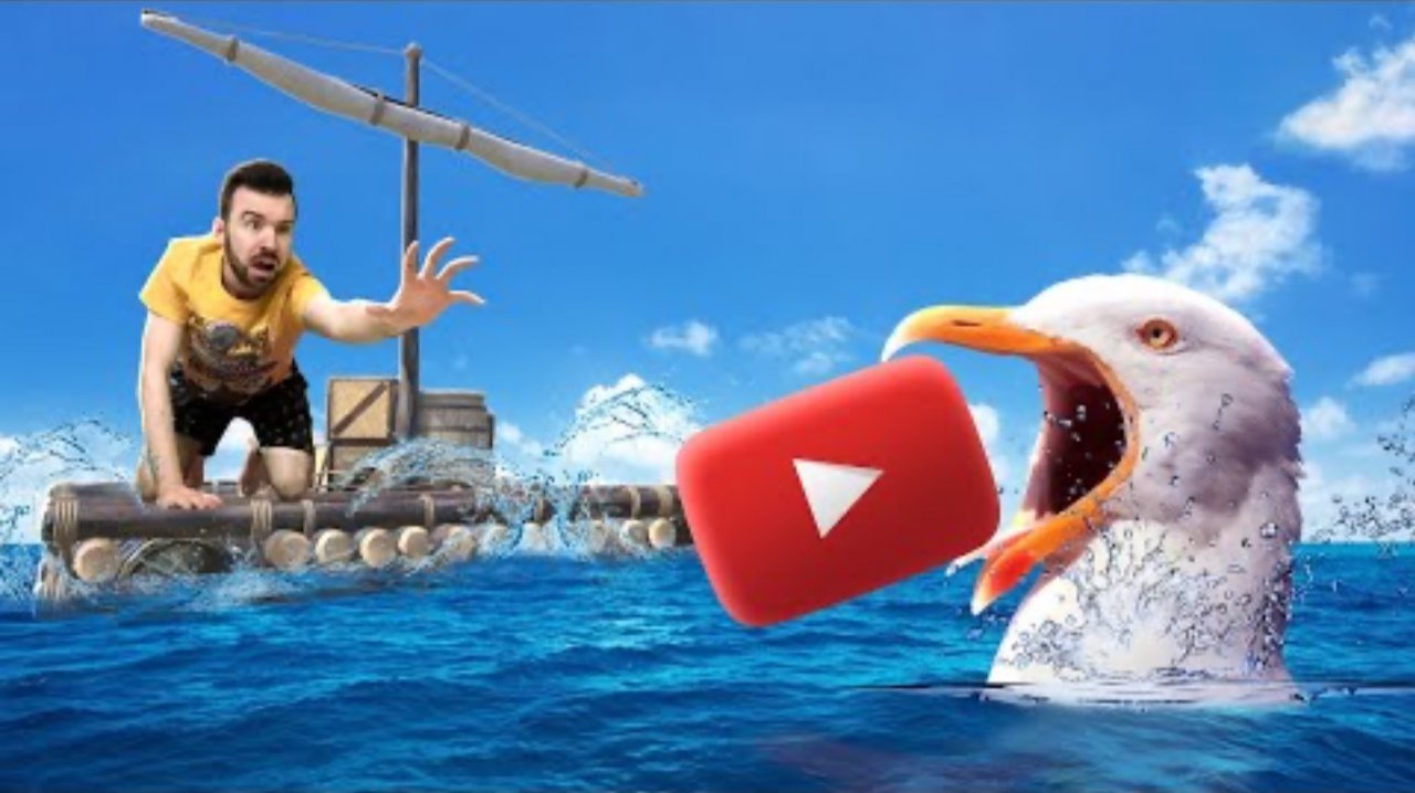 ЧАЙКА ЗАХВАТИЛА МОЙ КАНАЛ в Raft