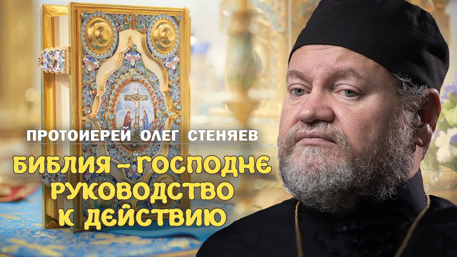БИБЛИЯ - ГОСПОДНЕ РУКОВОДСТВО К ДЕЙСТВИЮ ! Протоиерей Олег Стеняев