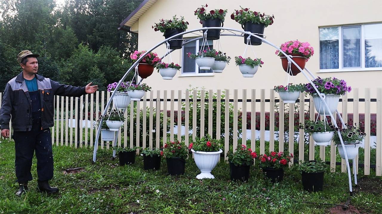 Сделал цветочную арку! Жена в восторге!