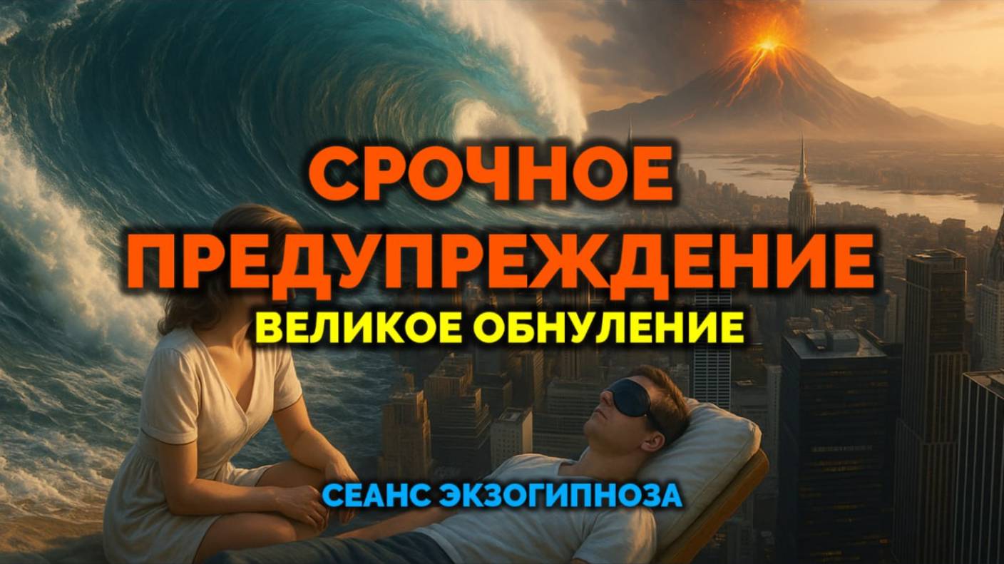 СРОЧНОЕ ПРЕДУПРЕЖДЕНИЕ. ВЕЛИКОЕ ОБНУЛЕНИЕ: СЕАНС ЭКЗОГИПНОЗА