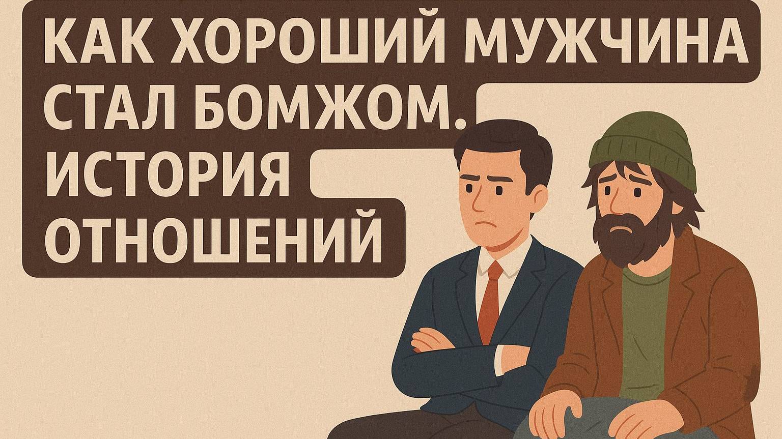 Как хороший мужчина стал бомжом. История отношений