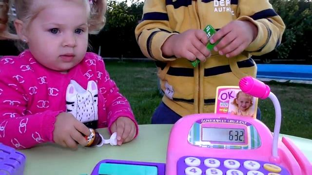 Диана и Рома ИГРАЕМ В МАГАЗИН Супермаркет и Касса KEENWAY Игрушки Для Детей