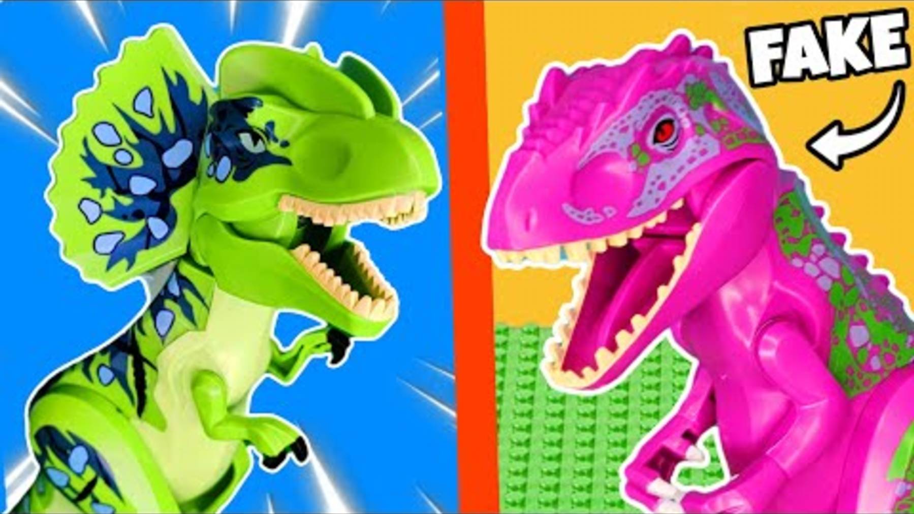 Распаковываем ФАЛЬШИВЫХ динозавров LEGO...