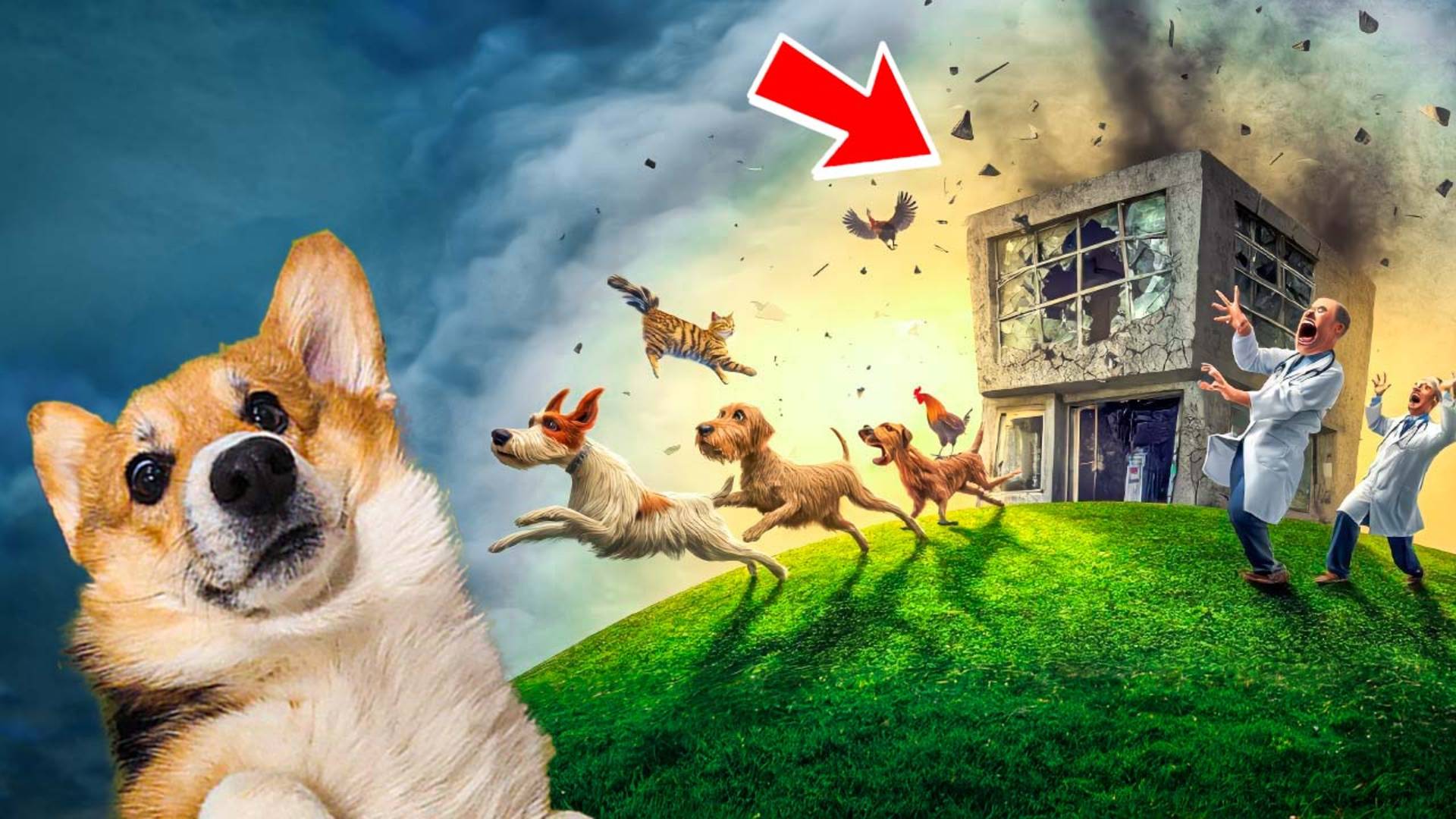 ХАСКИ БАНДИТ РЕЖИМ СУПЕР ВОЛКА! РАЗРУШИЛ ВЕТЕРИНАРНУЮ КЛИНИКУ!!