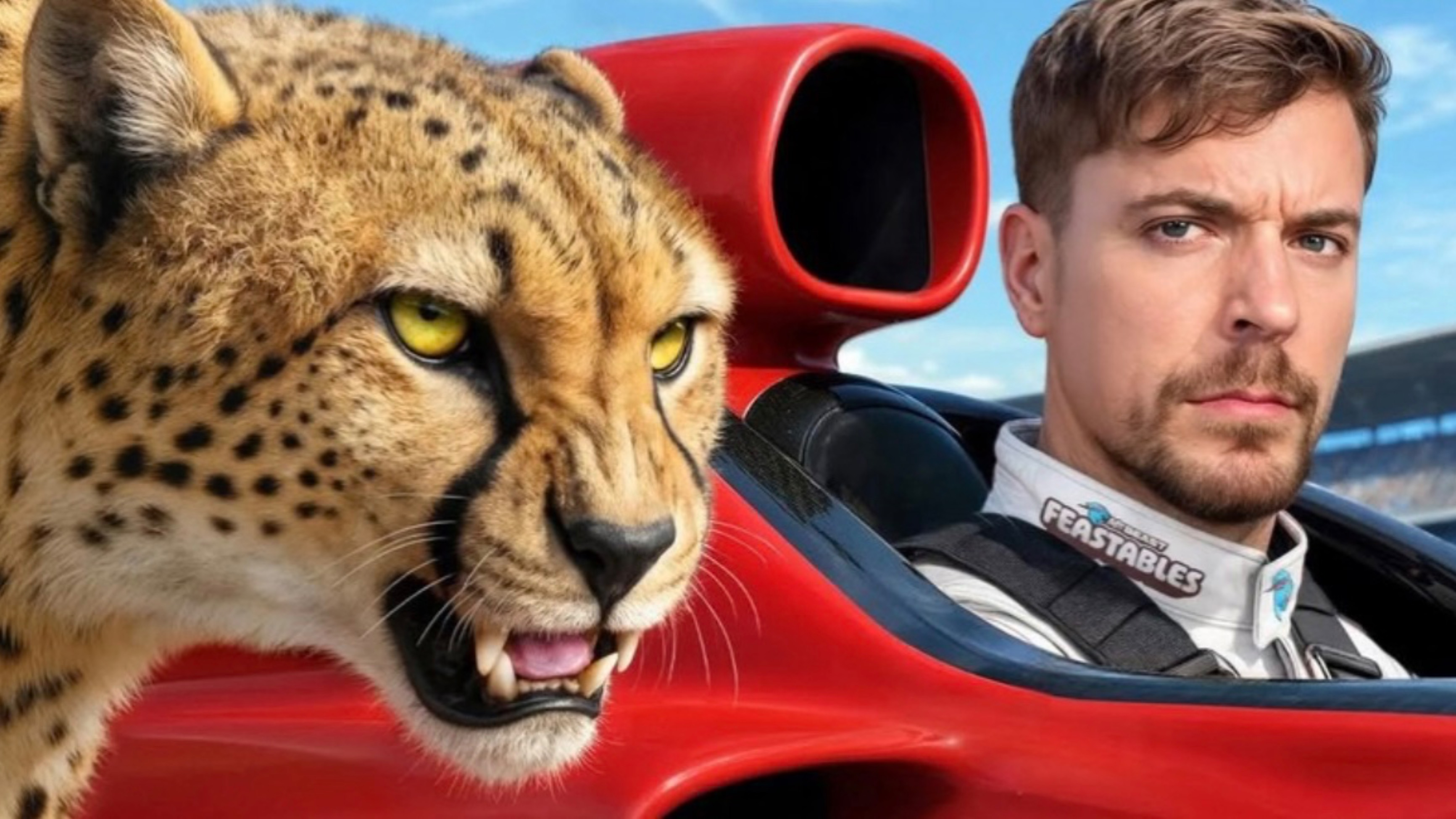 Самая Быстрая Машина в Мире vs Гепард (Мистер Бист | Mr.Beast)