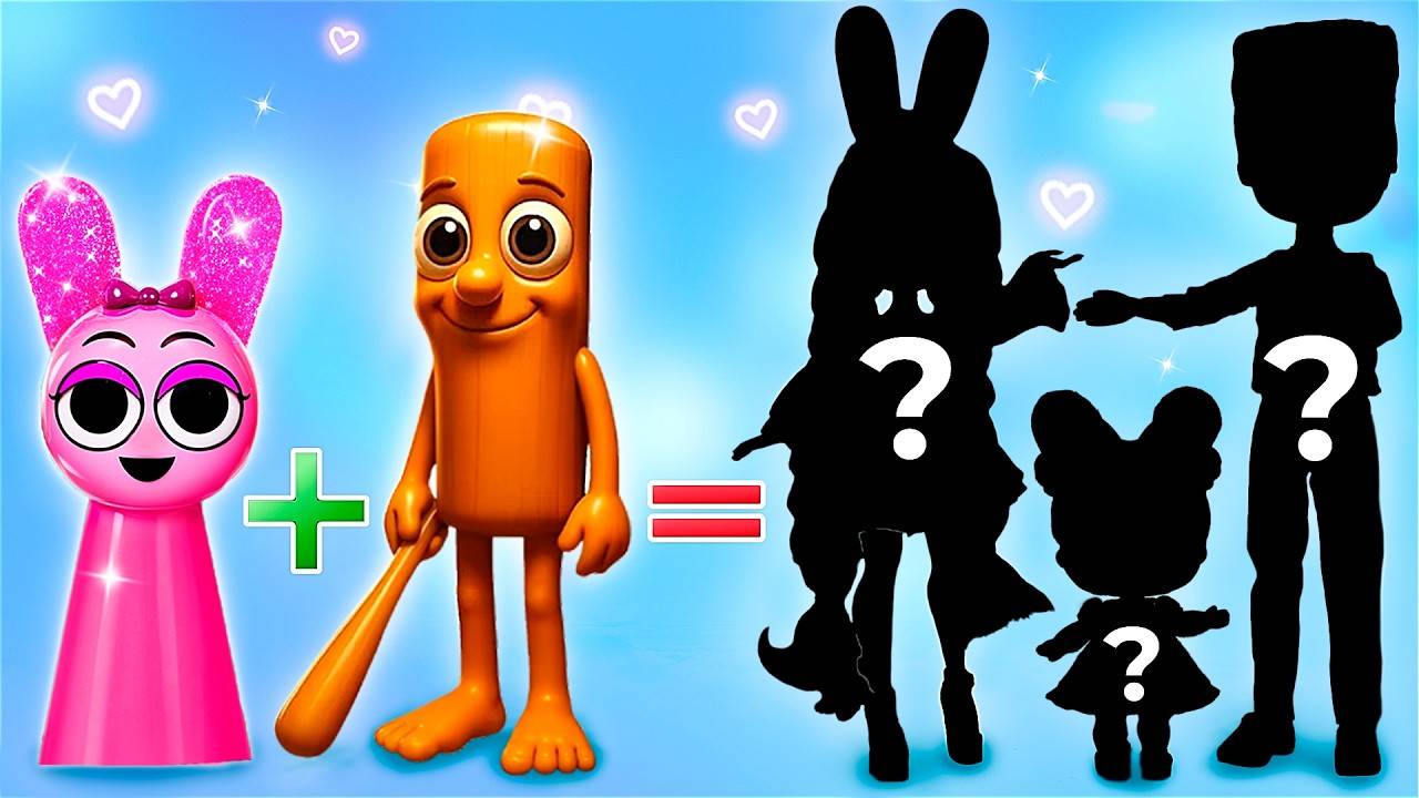 Пинки и Тунг Тунг Тунг Сахур Растут! Sprunki x Italian Brainrot поделки для кукол