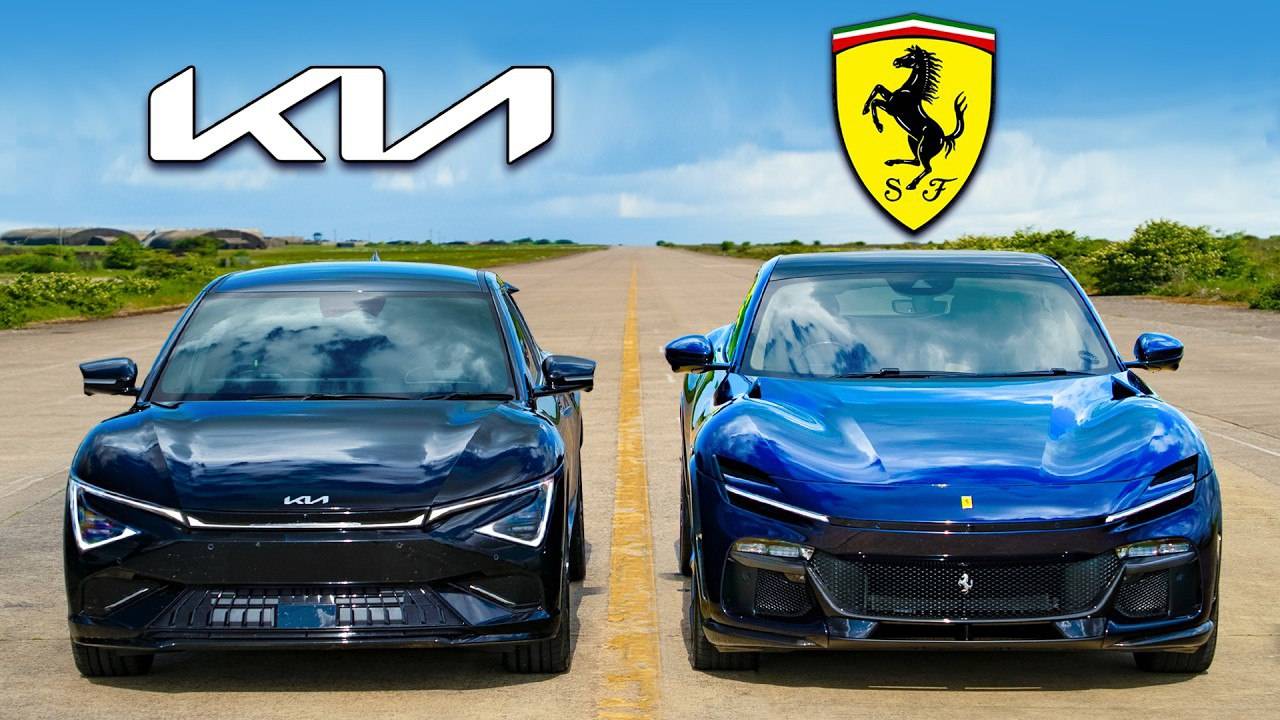 Смогу ли я обогнать Ferrari с V12 на Kia?