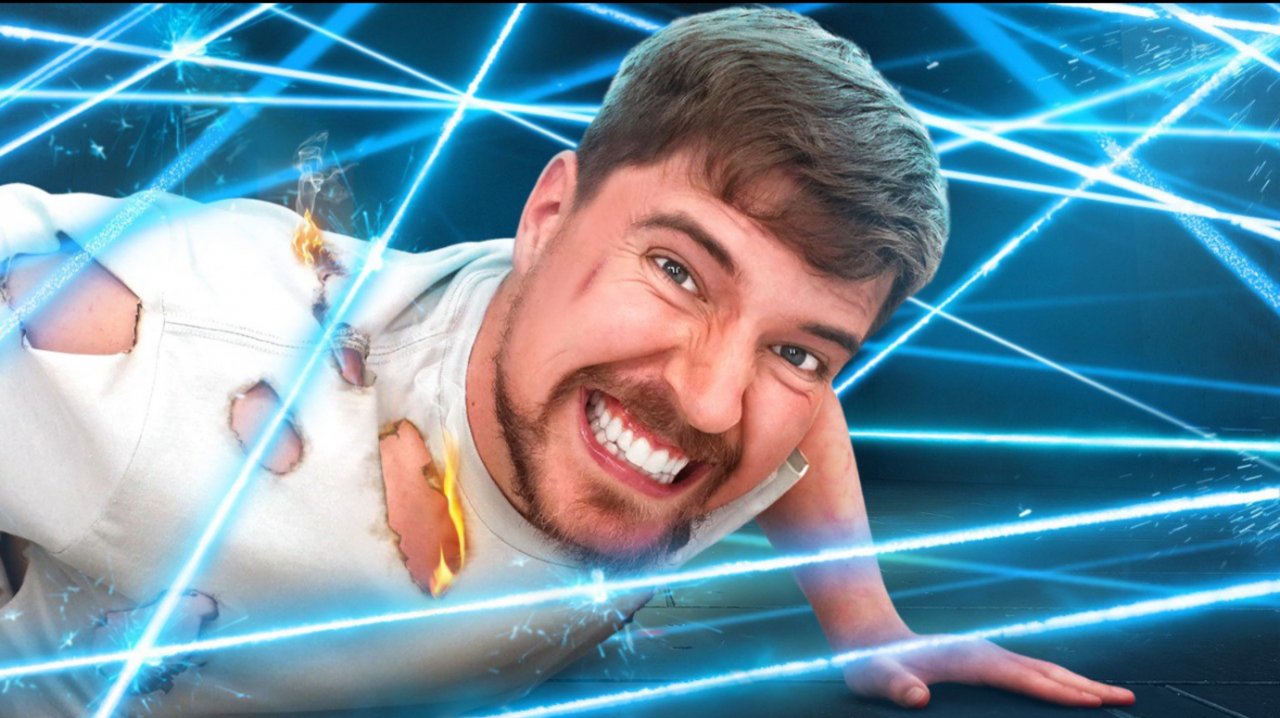 |МистерБист| World's Deadliest Laser Maze!
