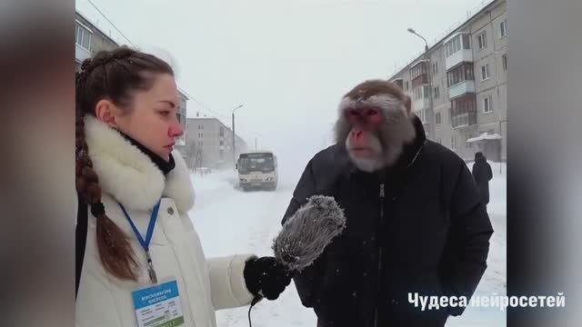 Новости обезьян от нейросети
