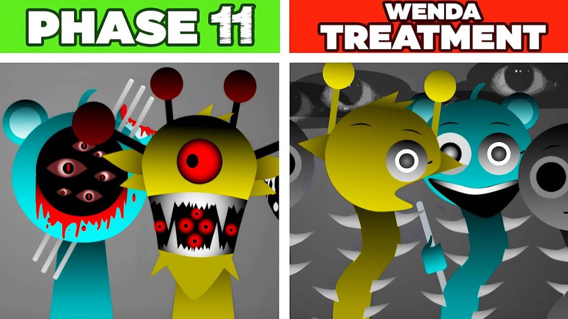 INCREDIBOX SPRUNKI💎 | DEF PHASE 11 + WENDA! ✨ ИДЕАЛЬНЫЙ КОШМАР! #сезонконтентаRUTUBE