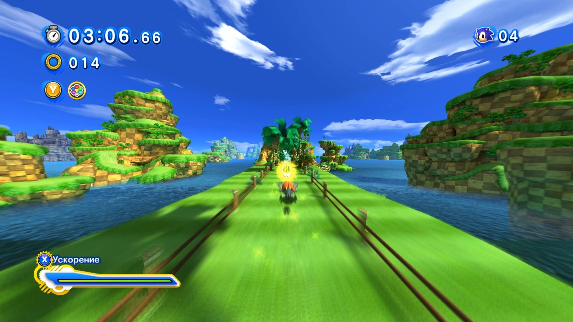 Sonic Generations прохождение Green Hill за двух Супер Соников