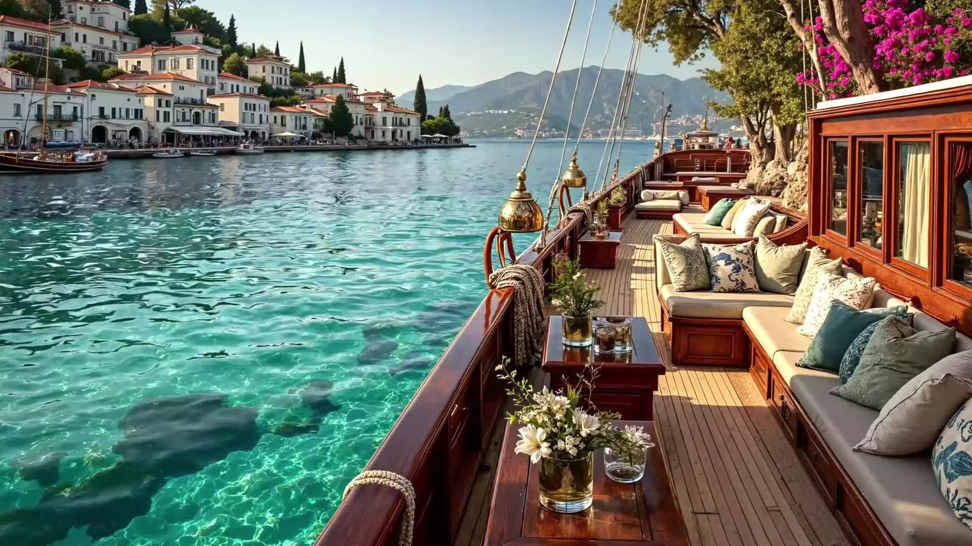 Летний Джаз на Яхте | Расслабляющая Музыка у Моря для Души и Отдыха