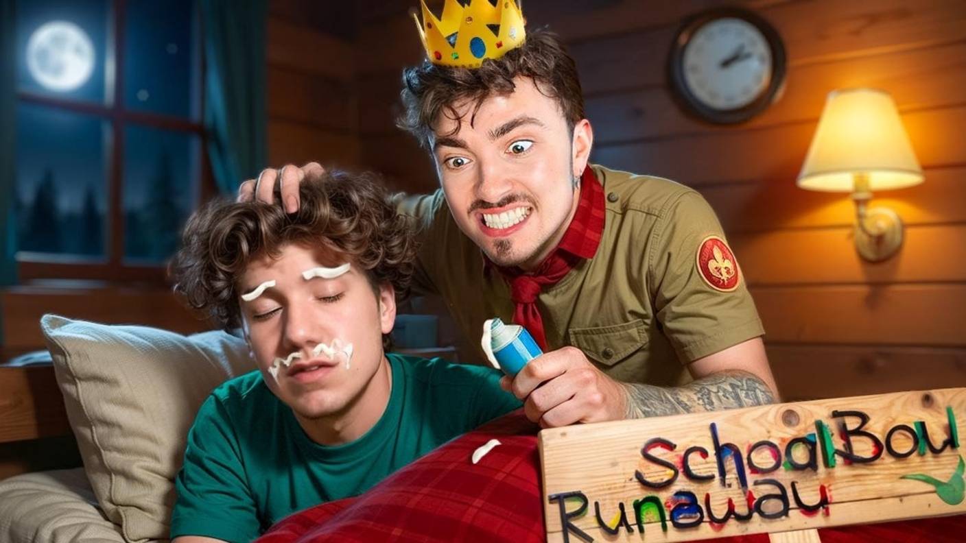 КОРОЛЕВСКАЯ НОЧЬ В ЛАГЕРЕ ЗЛЫХ РОДИТЕЛЕЙ В SCHOOLBOY RUNAWAY В МАЙНКРАФТ! - Эдисон Перец