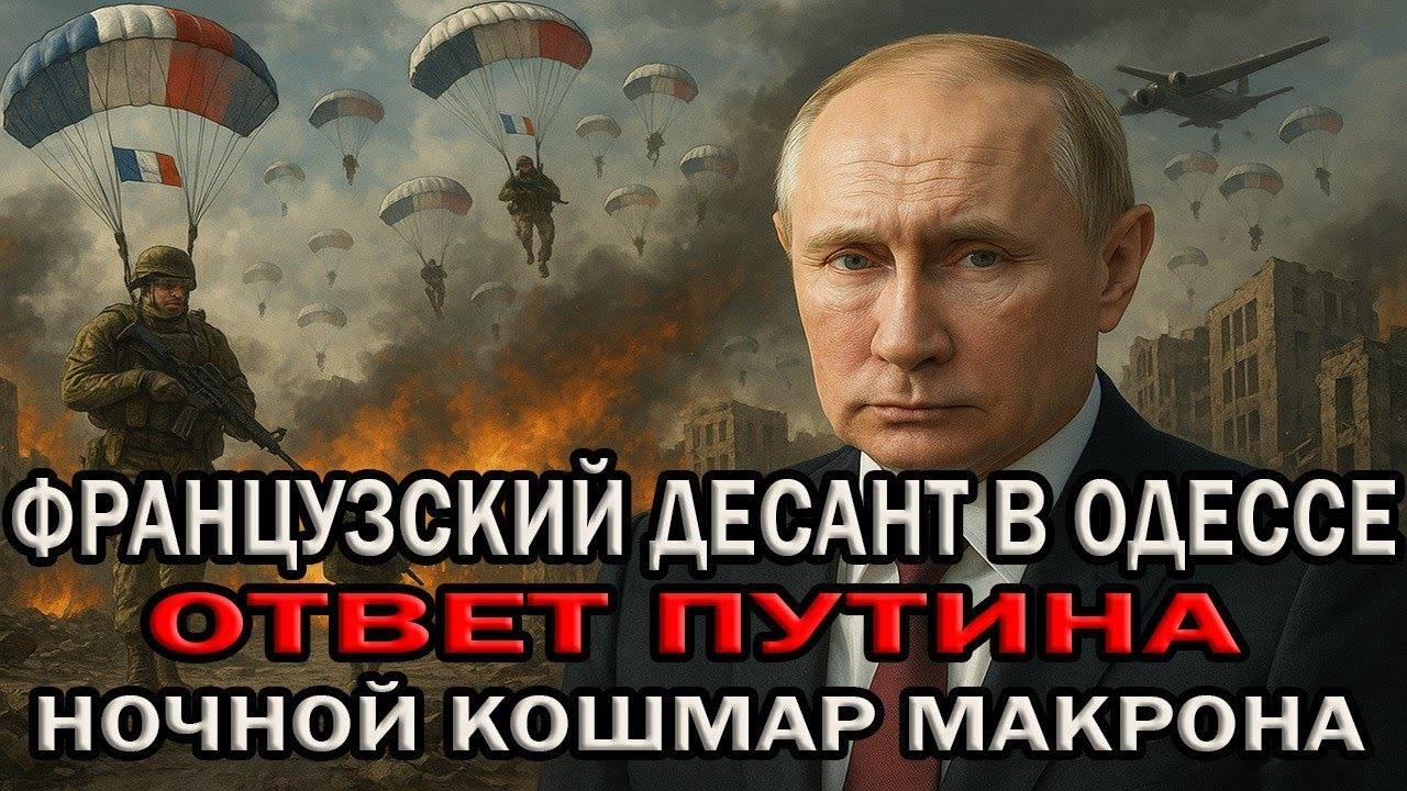 Макрон Пошёл ва-банк: Десант Франции занимает Херсон и Одессу- Путин ответил так,что Европа онемела
