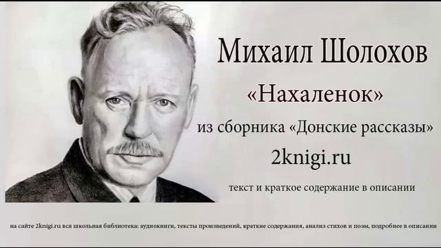 Михаил Шолохов "Нахалёнок" - аудиокнига.