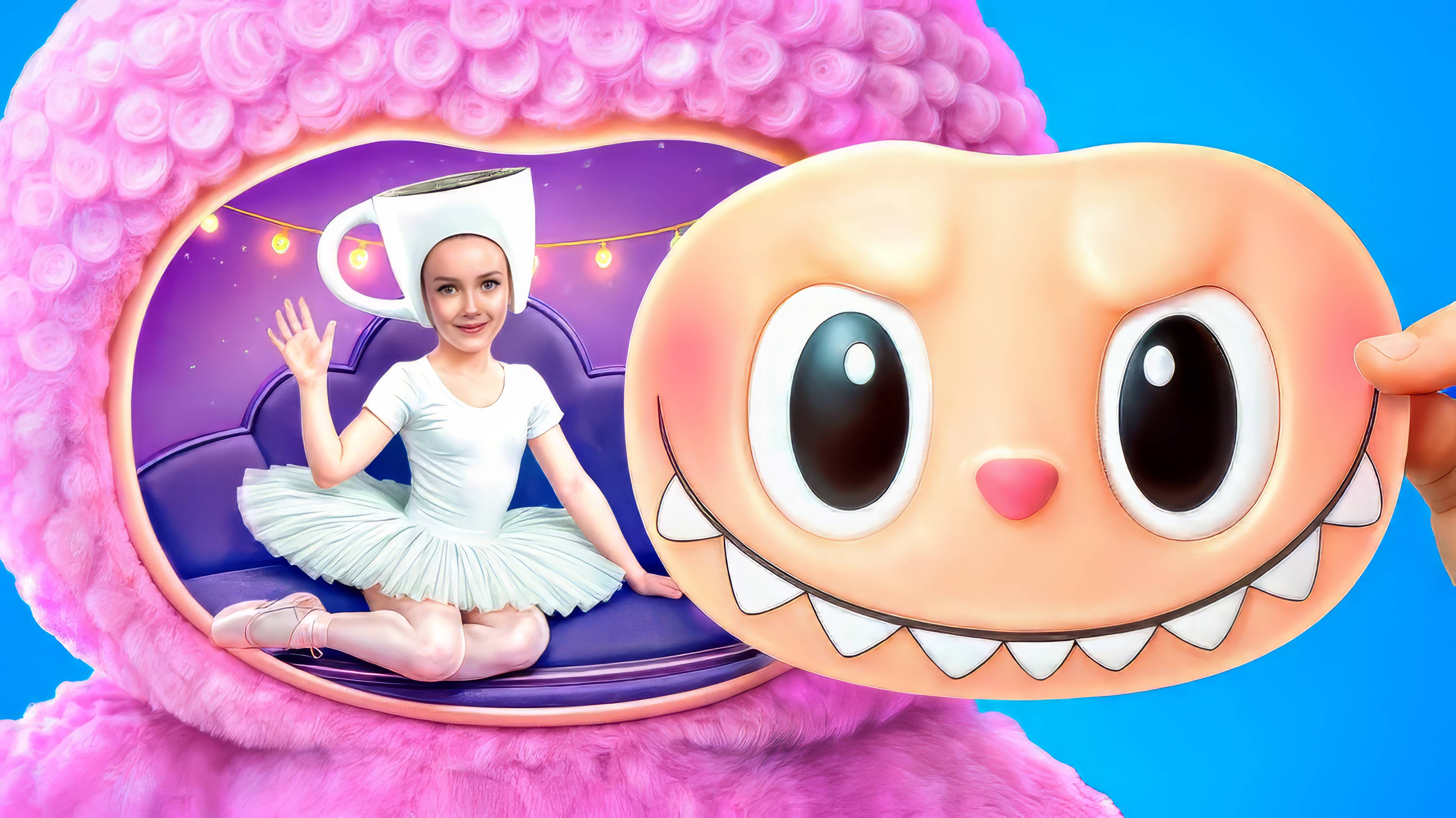Балерина Капучино vs Кукла из Игры в Кальмара! Экстремальные прятки в коробках!