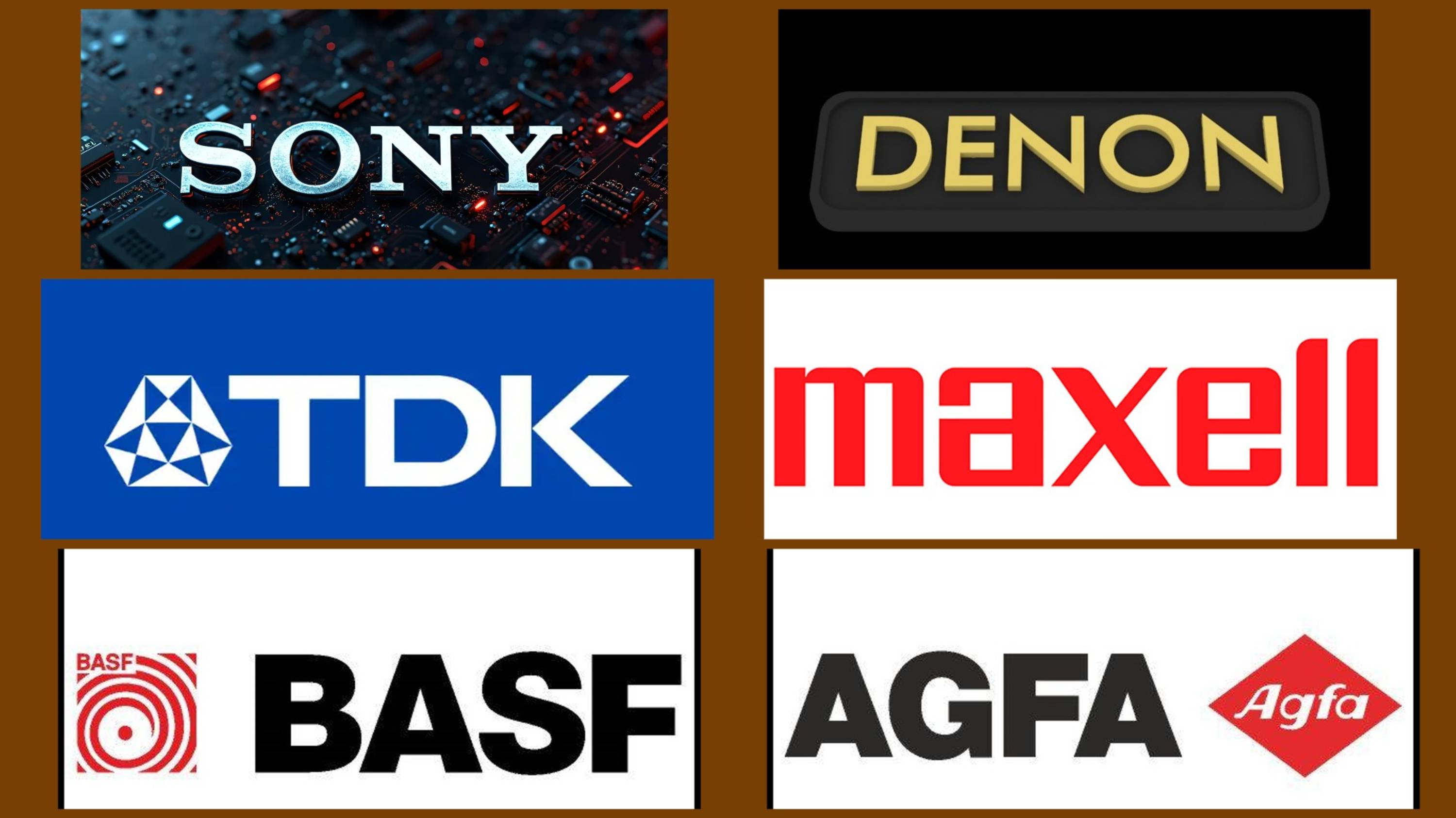 ГИГАНТЫ КАССЕТОСТРОЕНИЯ СЕГОДНЯ! AGFA BASF MAXELL TDK SONY DENON FUJI!