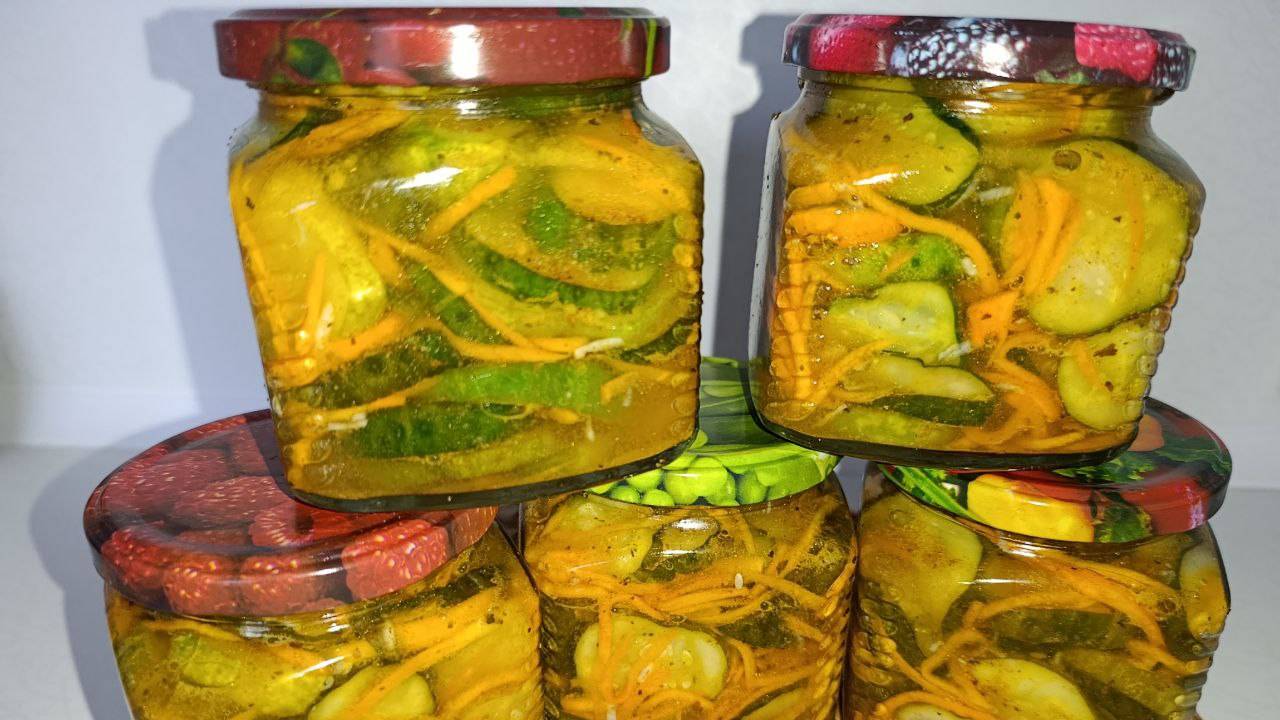 Огурцы по корейски на зиму