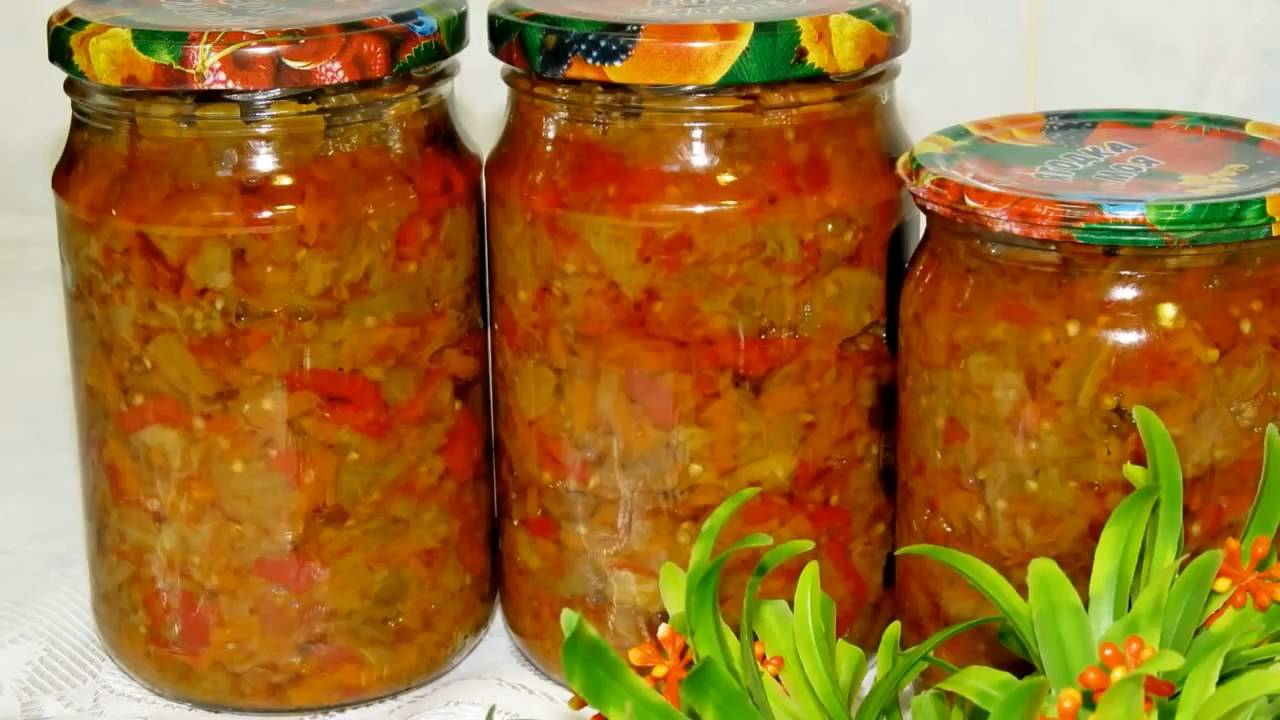 Моя любимая заготовка на зиму с баклажанами. Зимой на хлебушек...сказка это. Сотэ!